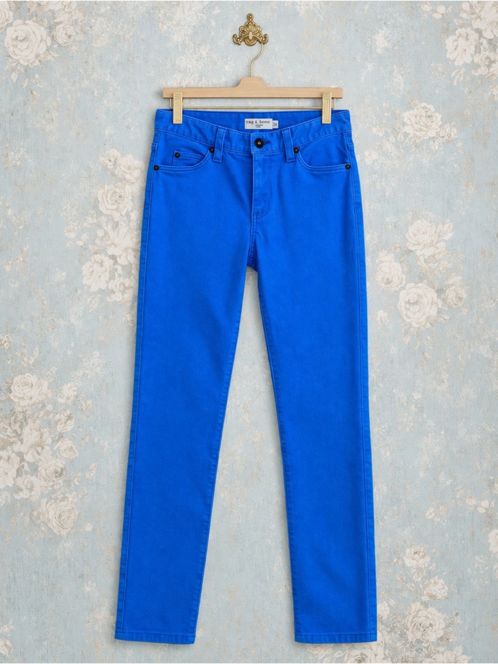 Vineyard Vines blue colored stretch nautical straight preppy jeans 0